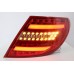Mercedes C Class W204 07-11 Red Clear Light Bar LED Tail Lamp